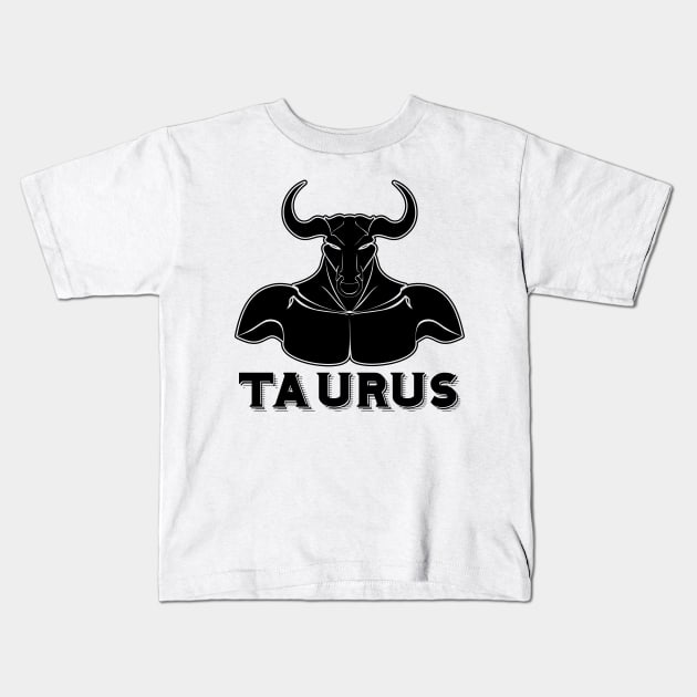 Taurus Kids T-Shirt by xxtinastudio